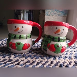 Vintage Bay Island SNOWMAN mug